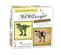 Jeu de société - PIROUETTE CACAHOUETE - LE DINOSAURE ET SON SQUELETTE - 40 cartes - Mémory - 2 joueurs ou plus