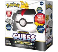 Pokémon Bandai Dresseur Guess Edition Champions - Jeu électronique en Forme de Poké Ball - Jeu interactif, sans écran, à Reconnaissance vocale sur l'univers des Parle français - ZZ23131