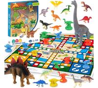 Jeu de Société pour Enfants,17 Pièces Dinosaure Jouet,Jeu de Societe 3-4+ Ans,Rigolo pour Groupes & Familles,Cadeau Anniversaire Idéal pour Enfants,Dinosaures Thème,Jeu Éducatif Thème Jurassique