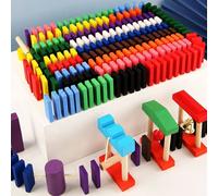 Jeu De Société Pour Enfants, Dominos En Bois, Coffret Cadeau, Peinture, Jouets Lbv, 120 Pièces