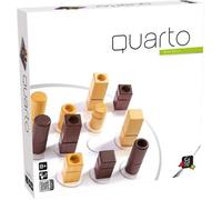 GIGAMIC - Quarto Classic - Jeux de société - Jeu de stratégie en bois dès 8 ans - Jeux de réflexion pour famille et amis - 2 joueurs - Jeu Rapide 10 Min - Version Française - GCQA FR