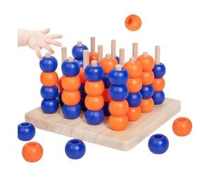 Jeu de société Quatre en rangée - Défi d'alignement de stratégie Classique, activité de développement cognitif de Bureau Portable, Un Cadre de Hauteur Verticale de Deux millimètres zéro, Substance en