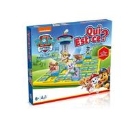 Jeu de Societe Qui est ce ? Edition pour Pat Patrouille - avec 24 Chiens, Heros Dessin Anime a deviner - Version Francaise - Set Enfant + Une Carte