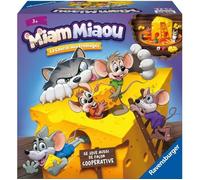 Ravensburger - Miam Miaou - La Course aux fromages - Premier Jeu de société Enfants - Jeu de Parcours Fun évolutif coopératif - 2 à 4 Joueurs dès 3 Ans - Mixte - 20818 - Version française