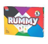 Jeu de société rummi 6 joueurs Falomir - multicolore - 18x26x3 cm