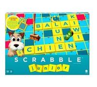 Jeu de société scrabble junior 2 niveaux - jeu de plateau et lettres enfant - nouvelle version française - set jeu mots croises + carte tigre