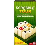 Mattel Games - Scrabble Tour, Jeu de société et de Lettres, Version française, GCW08, Multicolore