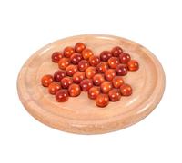 Jeu de société Solitaire en Bois, Jeu de Cerveau, Perle Chess | Cheville de puzzle d'échecs en billes de bois for étudiants adultes