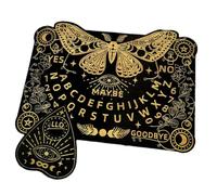 Jeu de société Spirit - Ensemble de communication de lettres en bois, tableau Oracle Alphabet, panneau de conversation de session de messages, outil de divination en bois gravé | Tablette de guidage S