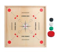 Jeu de société | Strike Family Fun Fun Indian Game | Jeux de fête du Conseil d'administration en Bois | Carom Chess Set Strategic Gamme | Jeux de Table pour la Nuit de
