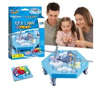 Jeu de Société sur Table,Jeu Éducatif Stratégique pour Deux Joueurs | Activité de Traversée de Sauvetage d'animaux pour Apprentissage Précoce Fêtes Familiales Jeux en Groupe et