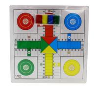 Jeu de société - T138/A - Parcheesi et Jeu de l'oie - Réversible - En bois - Pour enfants