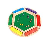 Jeu de société - Table à retournement de chiffres en bois de 47 cm, jouet d'apprentissage interactif coloré, activité stratégique engageante | Voyage en famille amusant Voyages en voiture en classe An
