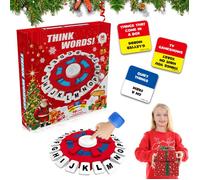 Jeu de Société Tourne-Lettres - Jeu de Rapidité et de Vocabulaire pour Famille - 2 à 8 Joueurs - Cadeau Idéal pour Noël