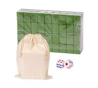 Jeu De Société Traditionnel Chinois - Ensemble Jeux Mahjong Chinese Classique | Carreaux Mahjoong En Résine Mélamine Et Grand Sac Rangement Jeux Table Portables Pour Le Temps Loisirs La Famille Plaisi