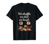 Jeu de société Vintage Night Shuffle Deal Laugh Design T-Shirt