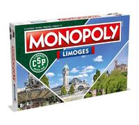 Jeu de société Winning Moves Monopoly Limoges Édition originale stratégie 2 à 6 joueurs Multicolore