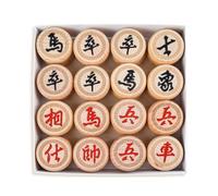 Jeu de société Xiangqi d'échecs Chinois en Bois de hêtre avec échiquier en Cuir