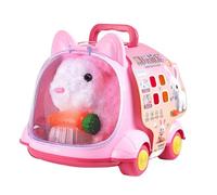 Jeu de soin des animaux de compagnie pour enfants - Jouet pour enfants avec animaux domestiques interactifs électriques, prétendre que les filles des Cac jouent