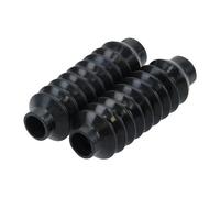 Jeu de soufflets de fourche en caoutchouc noir (150/25/30mm) pour Kreidler Florett réservoir à oeufs K54/OM K53 (1957-1966)