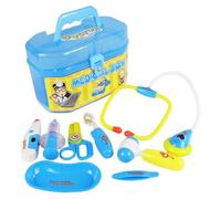 Jeu De Stéthoscope Médical Pour Enfants, Ensemble Jouet De Docteur, Simulation D'équipement Médical, Boîte De Rangement Cadeau De Noël Pour Garçons Et Filles, 1 Ensemble