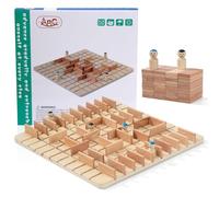 Jeu de Stratégie en Bois pour 2 à 4 Joueurs Jeu de Société 6 Ans Réduit Le Temps d'Écran du Éducatif Familial pour Développer la Logique et Le Lien Parent-Enfant