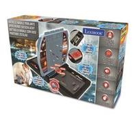 Lexibook- Bataille Navale Parlante (Français Italien Néerlandais Allemand), Jeu de société électronique 1 ou 2 Joueurs, Interactive, Effets Lumineux et sonores, stratégie, à Piles, Gris/Noir, GT2800