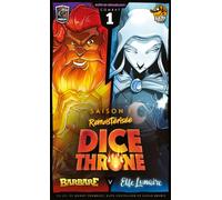Jeu de stratégie Lucky Duck Games Dice Throne Saison 1 Barbare vs Elfe Lunaire