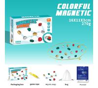 Jeu De Strategie Magnétique Cross-Border Pour Enfants Avec Pièces De Jeu De Table Éducatives Soulageant Le Stress Style De Jeu De Table Bicolore Boîte De Rangement De Couleur