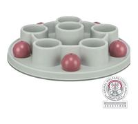 TRIXIE Pentagone Jeu de stratégie pour Chats - avec cavités et 5 Billes de Couverture - antidérapant - Lavable au Lave-Vaisselle - ø 28 cm - 45895