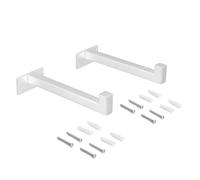 Jeu de supports blanc - étagères en bois Shelf droit avec tube carré EMUCA