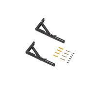 Emuca - Supports d'étagères pliables 303 mm - Jeu de 2, charge max. 50 kg, noir, acier