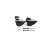 Jeu de supports Pelicano pour étagères en bois ou en verre, Plastique et Zamak, Peint en noir