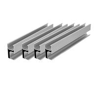 Jeu de supports photovoltaïques - pied de décrochage en métal, supports de montage solaire | pour rail de toit de tuiles, ensemble de photovoltaïque, supports de décrochage en aluminium