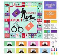 Jeu de Table Adultopoly, Jeu de Monopoly Table pour Couples Adultes Intimos Monopoly pour Adultes, Table Sous-vêtements pour Couples Jeux de Carte pour Réchauffer les Relations