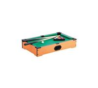 CMP Campagnolo Jeu de table billard MG2017 – 51 x 31 cm – marron et vert – 2 queues, 16 boules
