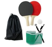 Jeu de table - CMP - Ping Pong de table avec 2 raquettes, 2 balles, filet et housse de rangement
