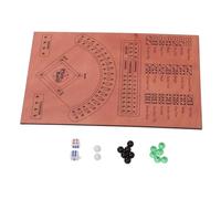 Jeu de Table de Bataille de Baseball, Fun Facile to Learn Baseball Dice Board avec Dés et Billes pour la Fête
