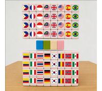 Jeu de table de puzzle Mahjong Push Push Eliminate, jeu de famille de dessin animé pour diffusion en direct, Mahjong transfrontalier Balle,J'ai élevé un mouton.,Drapeau nationalABS