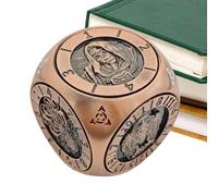 Jeu de Table Dés | Ensemble de dés en Métal Polyédrique avec Boîte Magnétique - Accessoires de Collection Portables pour Les Compétitions Divertissement Réunions Confortables Bar Famille | À Utiliser