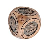 Jeu de Table Jeu de Dés | Jeu de Jeu de Fêtes en Métal à 6 Côtés Jeu de Dé Tournant - Accessoires Multifonctionnels Pour Réunions Compétition à Domicile - Compétition de Bar