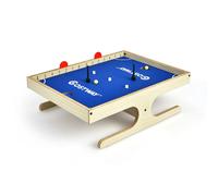 Jeu de table mini baby-foot magnétique 45 x 33,5 x 14 cm facile à assembler amusant ambiance cosy en MDF bleu Helloshop26 20_0020854