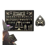 Jeu de table Spiritique - Décorations pour la maison en bois, table de divination, pour les adolescents et la famille, pour la maison et la chambre, pour Halloween et fête de vacances