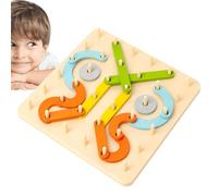 Jeu de tableau de cheville assorti des couleurs, carte PEG assorti des couleurs | Panneau de forme multiple en bois coloré - L'école fournit des activités d'apprentissage préscolaire, jeu de cerveau p