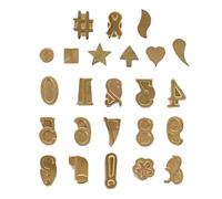 Jeu de tampons Lettres Pyrolyse | Cuivre , Hauteur 2 Cm, 50 Pièces | Alphabet, Chiffres, Symboles Pour Bois, Cuir, Carton | Kit Marquage & Personnalisation
