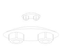 jeu de tampons Pagette 799990300 pour Abattants WC Nova et Orenda