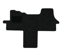 Jeu de Tapis Compatible avec Ford Transit, Type F Handbremse Links vom Fahrer (année de Construction 2006-2014), Robust Anthrazit | 1 PCE | Contour Rouge