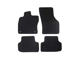 Jeu de Tapis Compatible avec Hyundai i10, Type AC3, AI3 Auch für Hybrid (année de Construction 2019-2024), Hit Schwarz | 4 pcs. | Contour Gris