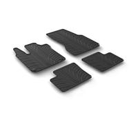 Jeu de tapis de sol en caoutchouc compatible avec Smart Forfour 11/14>07/22