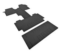 Jeu de tapis en caoutchouc haute performance pour Toyota Proace à partir de 2016 | 8 sièges Lux + Tunel | Protection durable - Antidérapant, facile à nettoyer.